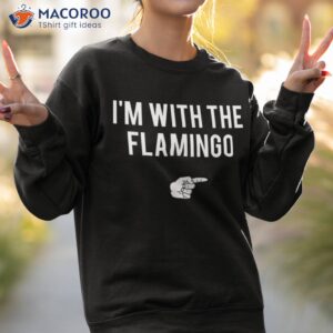 i m with flamingo halloween costume party matching shirt sweatshirt 2