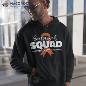 infertility shirt awareness week orange ribbon support squad hoodie 1