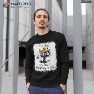 it s fine i m everything is funny cat 5 de mayo shirt sweatshirt 1