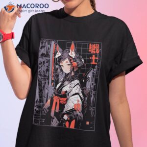 japanese anime geisha girl kimono kawaii manga otaku shirt tshirt 1