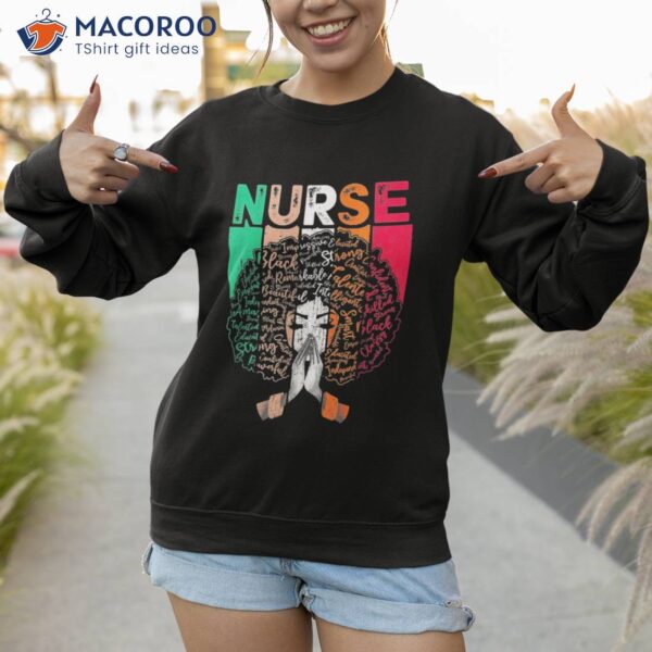 Juneteenth Black History Month Nurse Melanin African Shirt