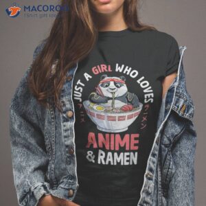 just a girl who loves anime and ra cute panda japanese shirt tshirt 2