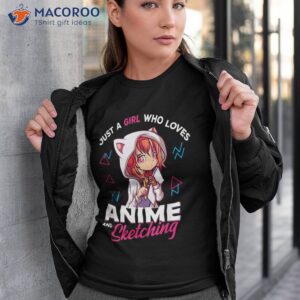 just a girl who loves anime and sketching otaku merch shirt tshirt 3