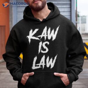 kaw is law battlehawks louis football tailgate shirt hoodie