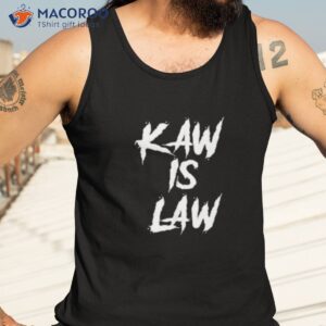 kaw is law battlehawks louis football tailgate shirt tank top 3