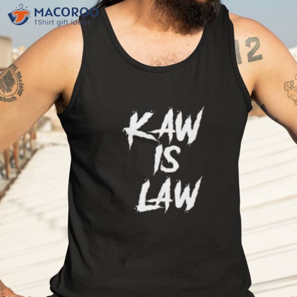 Kaw Is Law Battlehawks Louis Football Tailgate Shirt