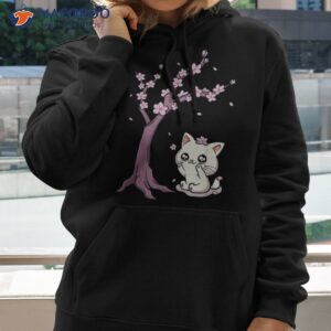 kawaii cat cherry blossom anime kitten sakura japanese art shirt hoodie 2