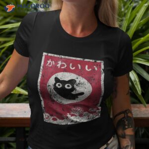 kawaii cat japanese black anime t shirt tshirt 3