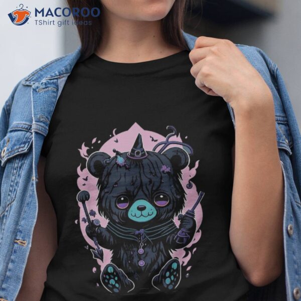 Kawaii Pastel Goth Cute Creepy Witchy Bear Shirt