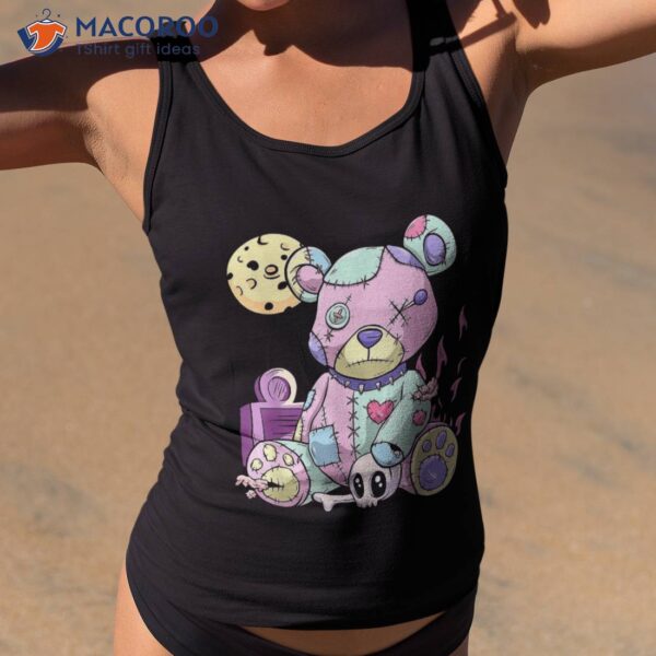 Kawaii Pink Pastel Goth Cute Creepy Teddy Bear Anime Shirt