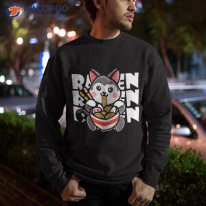 kawaii ramen cat japanese neko noodle funny vintage anime shirt sweatshirt