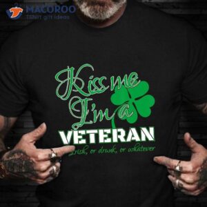 Kiss Me I’m A Irish Veteran T-Shirt