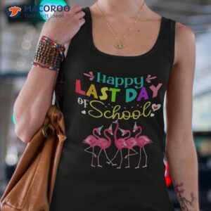 last day of school flamingo kindergarten student teacher shirt tank top 4