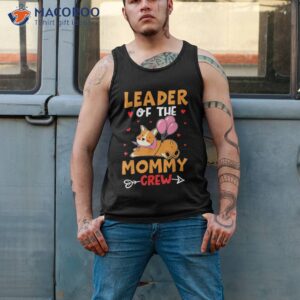 leader of the mommy crew design with dog shirt tank top 2