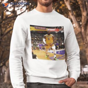 lebron james making history with 20 20 game shirt sweatshirt