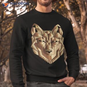 line art wolf survives drawing design shirt sweatshirt