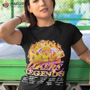 los angeles lakers legends teams kobe bryant kareem about jabbar shaquille oneal signature shirt tshirt 1