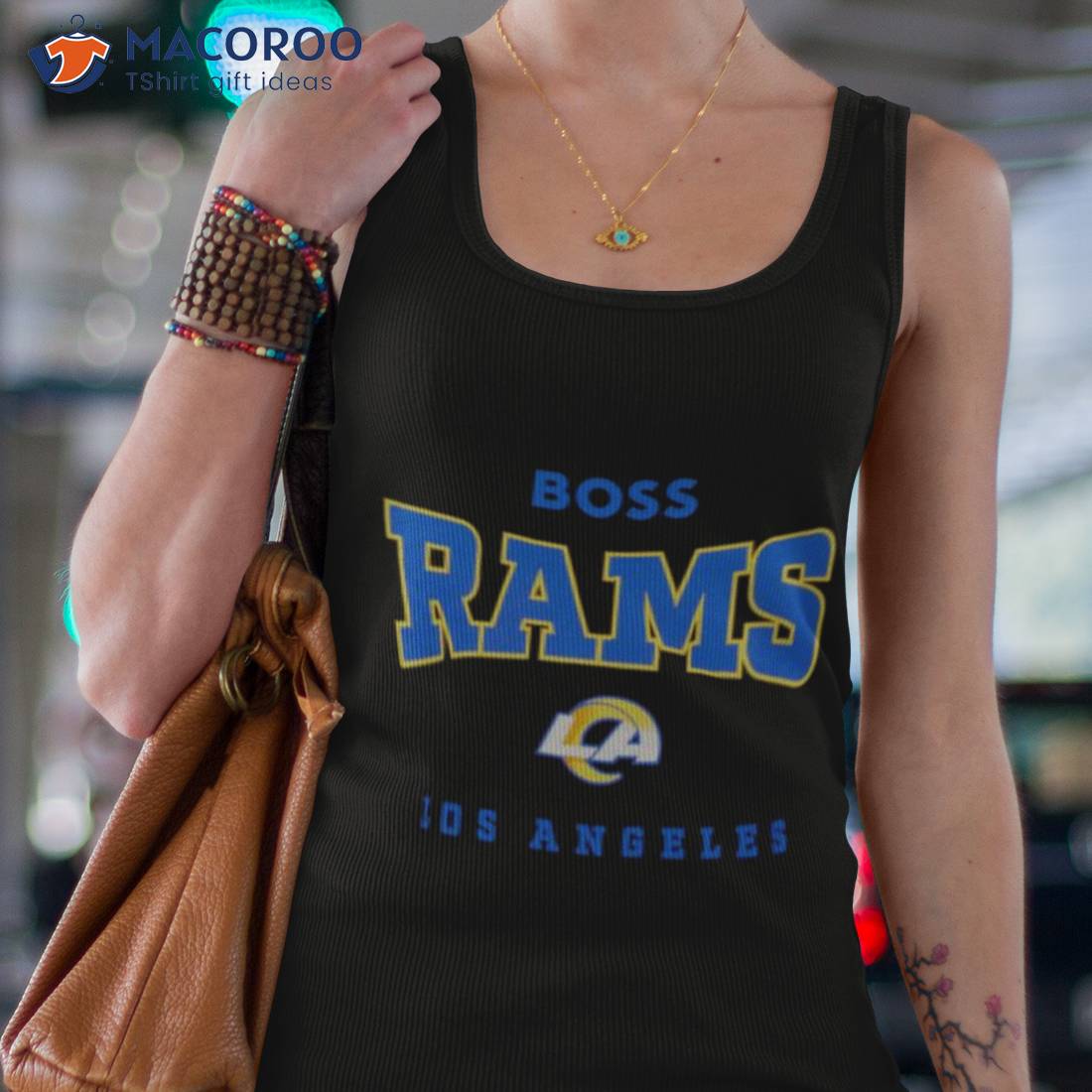 BOSS Los Angeles Rams Crewneck Sweatshirt