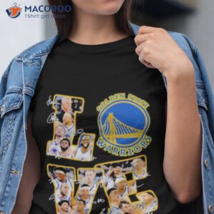 love golden state warriors nba 2023 signatures shirt tshirt