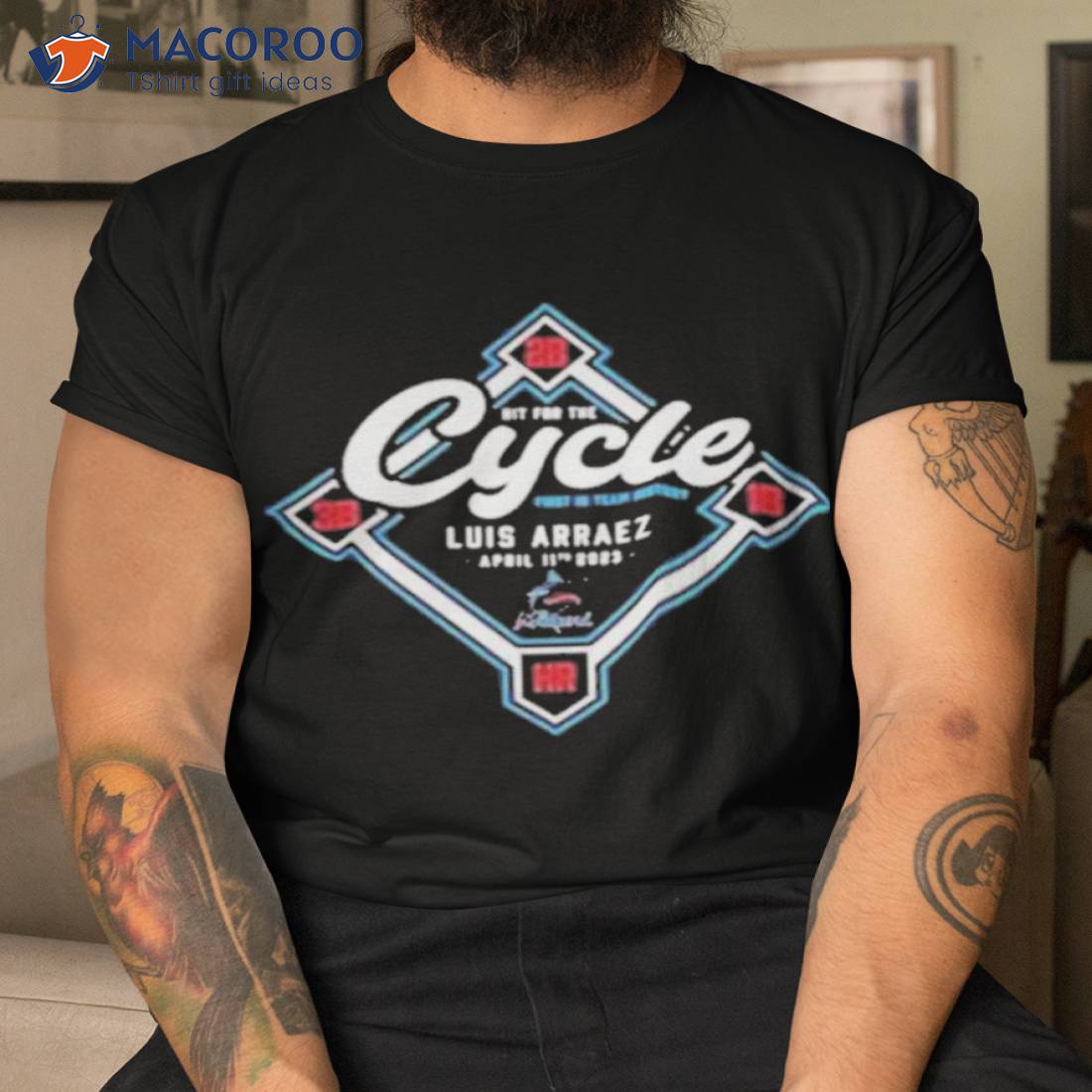 Luis Arraez Miami Marlins Hit For The Cycle Shirt Luis Arraez Miami Marlins Hit For The Cycle Shirt