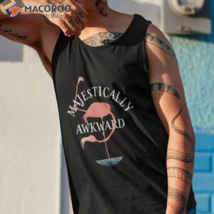 majestically awkward flamingo shirt tank top 1