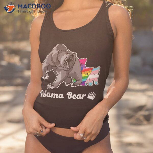 Mama Bear Lgbt Gay Trans Pride Support Lgbtq Parade Shirt