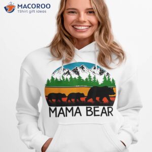 mama bear with 2 cubs tee retro mountains mother s day shirt hoodie 1