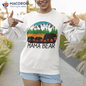 mama bear with 2 cubs tee retro mountains mother s day shirt sweatshirt 1