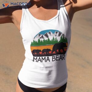 mama bear with 2 cubs tee retro mountains mother s day shirt tank top 2