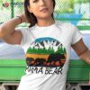 Mama Bear With 2 Cubs Tee Retro Mountains Mother’s Day Shirt