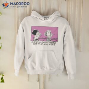 marcie peppermint patty counting peanuts shirt hoodie