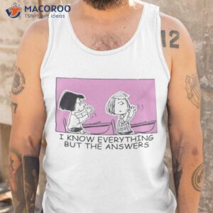 marcie peppermint patty counting peanuts shirt tank top