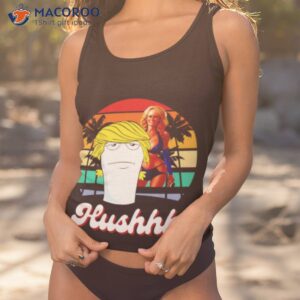 master shake as donald trump hush with stormy daniels shirt tank top 1