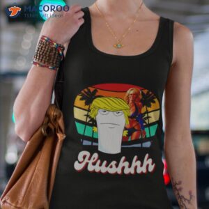 master shake as donald trump hush with stormy daniels shirt tank top 4