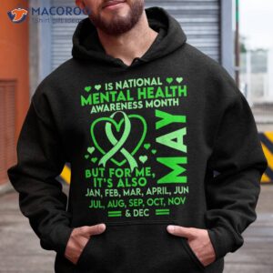 may is national tal health awareness month green ribbon shirt hoodie