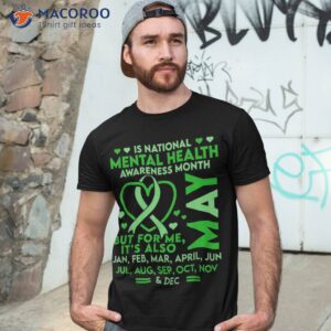 may is national tal health awareness month green ribbon shirt tshirt 3