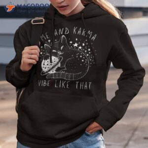 Me And Karma Vibe Like That – Cat Lover Shirt