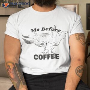 Me Before Coffee Glitter Trolls Licence Graphic Shirt