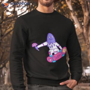 melted skateboarder colored shirt sweatshirt