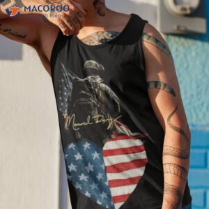 memorial day us flag heart shirt tank top 1