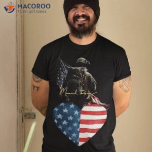 Memorial Day Us Flag Hearshirt