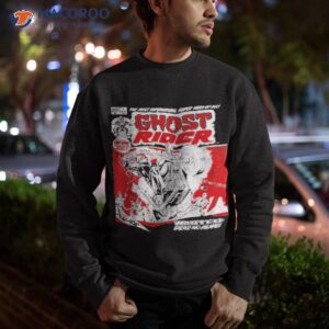 mens marvel ghost rider comic book cover print shirt sweatshirt
