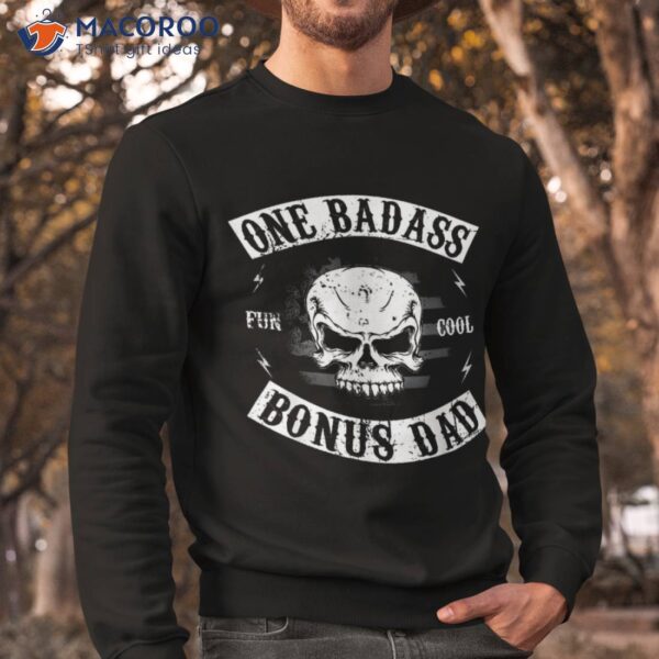 Mens One Badass Bonus Shirt, Gift Ideas For My Step Dad