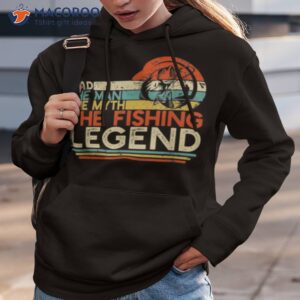 mens vintage bass fishing dad man the myth the legend fisherman shirt hoodie 3