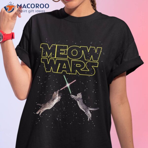 Meow Wars Tshirt, Cat Shirt, Funny Lover Shirt