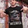 Meowica 4th Of July Cat American Flag America Usa Funny Shirt