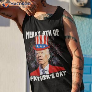 merry 4th of july fathers day funny joe biden fireworks mens shirt tank top 1