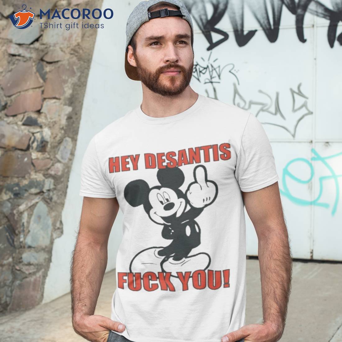 Mickey Mouse Hey Desantis Fuck You Shirt