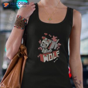 minecraft wolf hero love shirt tank top 4