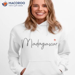 minimalist text logo madagascar shirt hoodie 1